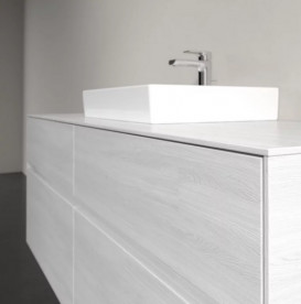 Тумба под раковину Villeroy & Boch Collaro 140х50 см ДСП белое дерево C07300E8