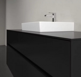 Тумба под раковину Villeroy & Boch Collaro 140х50 см МДФ черный матовый лак C07300PD