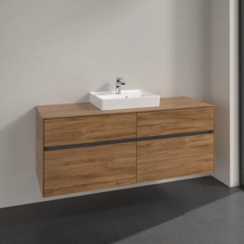 Тумба під раковину Villeroy & Boch Collaro 140х50 см ДСП дуб канзас C07300RH