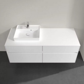 Тумба під раковину Villeroy & Boch Collaro 140х50 см глянсовий МДФ білий C07400DH