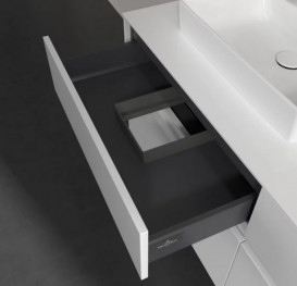 Тумба під раковину Villeroy&Boch Collaro 140х50 см ДСП білий матовий C07400MS