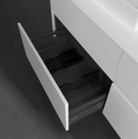 Тумба під раковину Villeroy&Boch Collaro 140х50 см ДСП білий матовий C07400MS