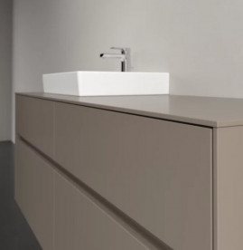 Тумба під раковину Villeroy & Boch Collaro 140х50 см ДСП сірий трюфель C07400VG