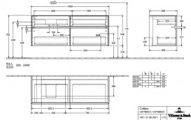 Тумба під раковину Villeroy & Boch Collaro 140х50 см ДСП дуб аризона C07400VH
