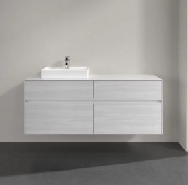 Тумба под раковину Villeroy & Boch Collaro 140х50 см ДСП белое дерево C07400E8