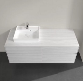 Тумба под раковину Villeroy & Boch Collaro 140х50 см ДСП белое дерево C07400E8