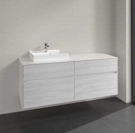 Тумба под раковину Villeroy & Boch Collaro 140х50 см ДСП белое дерево C07400E8