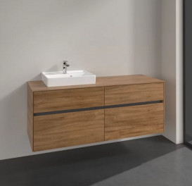 Тумба під раковину Villeroy & Boch Collaro 140х50 см ДСП дуб канзас C07400RH