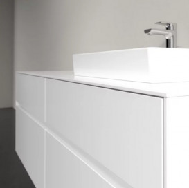 Тумба под раковину Villeroy & Boch Collaro 140х50 см МДФ глянцевый белый C07500DH