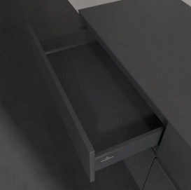 Тумба под раковину Villeroy & Boch Collaro 140х50 см МДФ глянцевый серый C07500FP