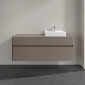 Тумба под раковину Villeroy & Boch Collaro 140х50 см ДСП трюфель серый C07500VG