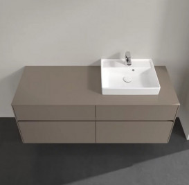 Тумба под раковину Villeroy & Boch Collaro 140х50 см ДСП трюфель серый C07500VG