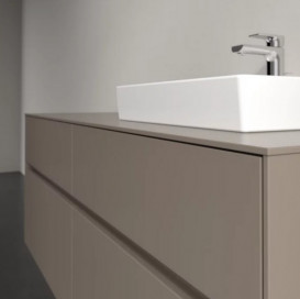 Тумба под раковину Villeroy & Boch Collaro 140х50 см ДСП трюфель серый C07500VG