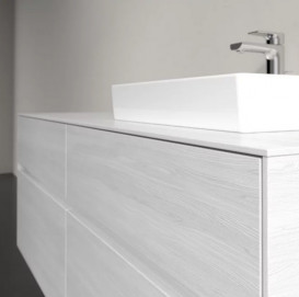 Тумба під раковину Villeroy&Boch Collaro 140х50 см ДСП біле дерево C07500E8