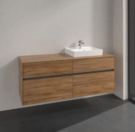 Тумба под раковину Villeroy & Boch Collaro 140х50 см ДСП дуб канзас C07500RH