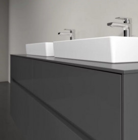 Тумба під раковину Villeroy&Boch Collaro 140х50 см МДФ глянсовий сірий C07600FP