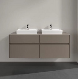 Тумба под раковину Villeroy & Boch Collaro 140х50 см ДСП трюфель серый C07600VG