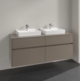 Тумба под раковину Villeroy & Boch Collaro 140х50 см ДСП трюфель серый C07600VG