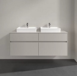 Тумба под раковину Villeroy & Boch Collaro 140х50 см ДСП мягкий серый C07600VK