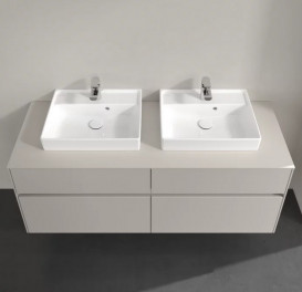 Тумба под раковину Villeroy & Boch Collaro 140х50 см ДСП мягкий серый C07600VK