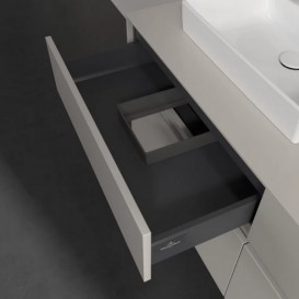 Тумба под раковину Villeroy & Boch Collaro 140х50 см ДСП мягкий серый C07600VK