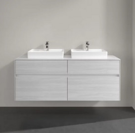 Тумба под раковину Villeroy & Boch Collaro 140х50 см ДСП белое дерево C07600E8