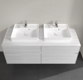 Тумба под раковину Villeroy & Boch Collaro 140х50 см ДСП белое дерево C07600E8