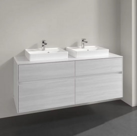 Тумба под раковину Villeroy & Boch Collaro 140х50 см ДСП белое дерево C07600E8