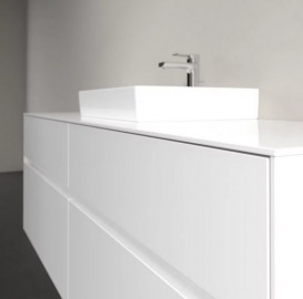 Тумба под раковину Villeroy & Boch Collaro 160х50 см МДФ глянцевый белый C07700DH