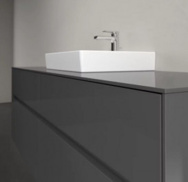 Тумба под раковину Villeroy & Boch Collaro 160х50 см МДФ глянцевый серый C07700FP