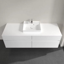 Тумба під раковину Villeroy&Boch Collaro 160х50 см ДСП білий матовий C07700MS