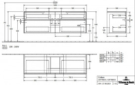 Тумба под раковину Villeroy & Boch Collaro 160х50 см ДСП дуб аризона C07700VH