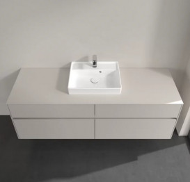 Тумба под раковину Villeroy & Boch Collaro 160х50 см ДСП мягкий серый C07700VK