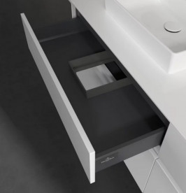 Тумба под раковину Villeroy & Boch Collaro 160х50 см МДФ глянцевый белый C07800DH