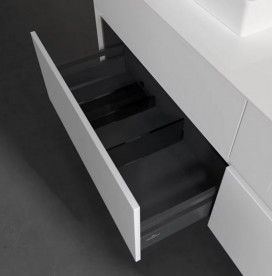 Тумба под раковину Villeroy & Boch Collaro 160х50 см МДФ глянцевый белый C07800DH