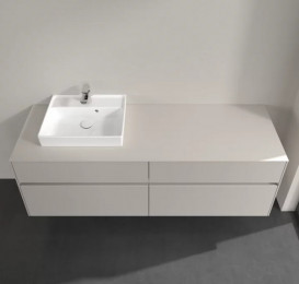 Тумба под раковину Villeroy & Boch Collaro 160х50 см ДСП мягкий серый C07800VK