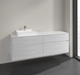 Тумба под раковину Villeroy & Boch Collaro 160х50 см ДСП белое дерево C07800E8