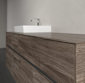 Тумба під раковину Villeroy & Boch Collaro 160х50 см ДСП кам'яний дуб C07800RK