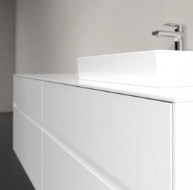 Тумба під раковину Villeroy&Boch Collaro 160х50 см МДФ глянсовий білий C07900DH