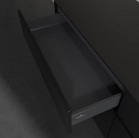 Тумба под раковину Villeroy & Boch Collaro 160х50 см МДФ черный матовый лак C07900PD