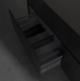 Тумба под раковину Villeroy & Boch Collaro 160х50 см МДФ черный матовый лак C07900PD