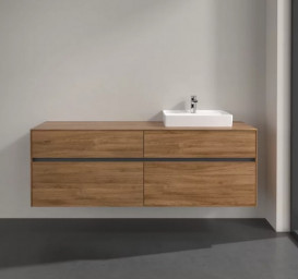 Тумба під раковину Villeroy & Boch Collaro 160х50 см ДСП дуб канзас C07900RH