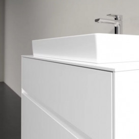 Тумба під раковину Villeroy&Boch Collaro 80х50 см МДФ глянсовий білий C08000DH