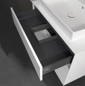 Тумба під раковину Villeroy&Boch Collaro 80х50 см МДФ глянсовий білий C08000DH