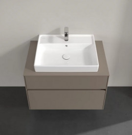 Тумба під раковину Villeroy & Boch Collaro 80х50 см ДСП сірий трюфель C08000VG