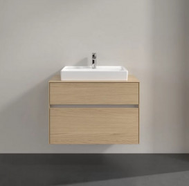 Тумба під раковину Villeroy & Boch Collaro 80х50 см ДСП північний дуб C08000VJ