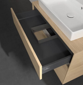 Тумба під раковину Villeroy & Boch Collaro 80х50 см ДСП північний дуб C08000VJ