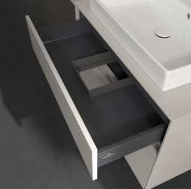Тумба под раковину Villeroy & Boch Collaro 80х50 см ДСП мягкий серый C08000VK