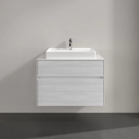 Тумба под раковину Villeroy & Boch Collaro 80х50 см ДСП белое дерево C08000E8