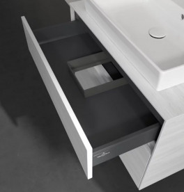 Тумба под раковину Villeroy & Boch Collaro 80х50 см ДСП белое дерево C08000E8